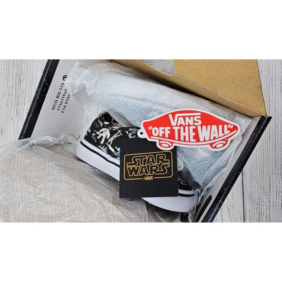 New in box!! Vans Authentic Star Wars Dark Planet Toddler Shoes size 4.5‎ - Picture 8 of 16